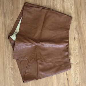 Leather Skort